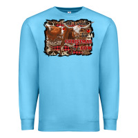 Ocean Blue all i want for christmas is a cow Premium Sweatshirt - RanaPortraitStore