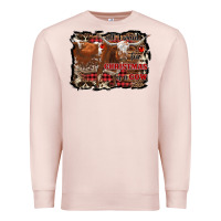 Pale Pink all i want for christmas is a cow Premium Sweatshirt - RanaPortraitStore