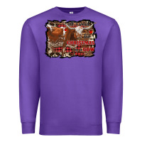 Purple all i want for christmas is a cow Premium Sweatshirt - RanaPortraitStore