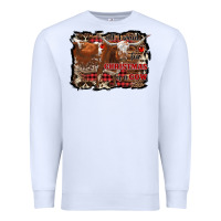 White all i want for christmas is a cow Premium Sweatshirt - RanaPortraitStore