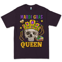 Plum skull mardi gras queen Premium Tee - FaDigitalArtStudio