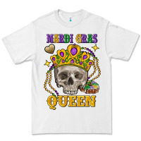 White skull mardi gras queen Premium Tee - FaDigitalArtStudio