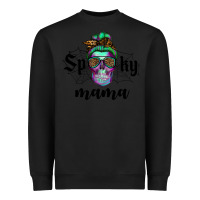 Black spooky mama skull Heavyweight Sweatshirt - RanaPortraitStore