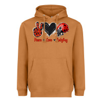 Meerkat Peace Love Ladybug Heavyweight Hoodie - Jasminsmagicworld
