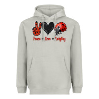 Moon Dust Peace Love Ladybug Heavyweight Hoodie - Jasminsmagicworld