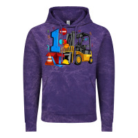 Cloud Purple forklift birthday one Vintage Hoodie - Artiststas