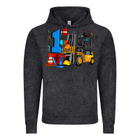 Vintage Black forklift birthday one Vintage Hoodie - Artiststas