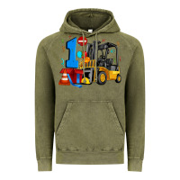 Vintage Olive forklift birthday one Vintage Hoodie - Artiststas