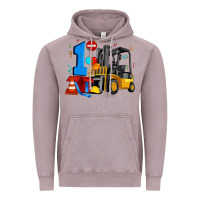 Vintage Zinc forklift birthday one Vintage Hoodie - Artiststas