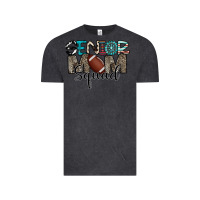 Vintage Black senior mom squad football design Vintage Tee - CowhideDigitalArt