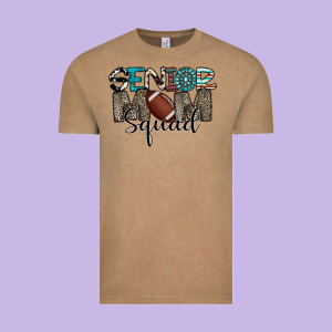 Senior Mom Squad Football Design Vintage Tee Designed By Cowhidedigitalart