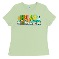 Matcha Hello Summer Ladies Tee - CowhideDigitalArt