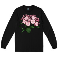 Black Mountain Laurel Flower Illustrations Long Sleeve Tee - LillyAllenDesigns