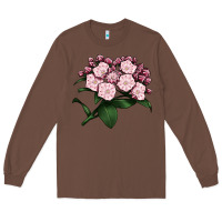 Chestnut Mountain Laurel Flower Illustrations Long Sleeve Tee - LillyAllenDesigns