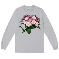 Moon Dust Mountain Laurel Flower Illustrations Long Sleeve Tee - LillyAllenDesigns