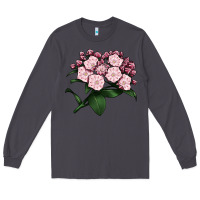 Smoke Mountain Laurel Flower Illustrations Long Sleeve Tee - LillyAllenDesigns