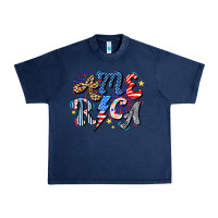 Navy America Urban Heavy Tee - CowhideDigitalArt