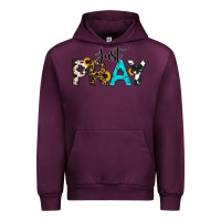 Mauve Wine Just Pray Urban Hoodie - RanaPortraitStore