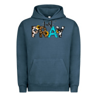 Pigment Midnight Navy Just Pray Urban Hoodie - RanaPortraitStore