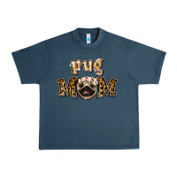 Midnight Navy Pug Mom Urban Heavy Tee - Jasminsmagicworld