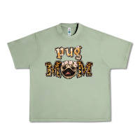 Oil Green Pug Mom Urban Heavy Tee - Jasminsmagicworld