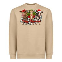 Mushroom feliz navidad heifers front view Heavyweight Sweatshirt - RanaPortraitStore