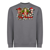 Storm feliz navidad heifers front view Heavyweight Sweatshirt - RanaPortraitStore