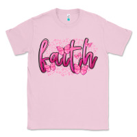 Bubblegum Pink Faith Breast Cancer Classic Tee - FaDigitalArtStudio