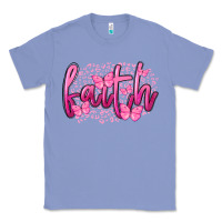 Colony Blue Faith Breast Cancer Classic Tee - FaDigitalArtStudio
