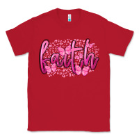 Red Faith Breast Cancer Classic Tee - FaDigitalArtStudio