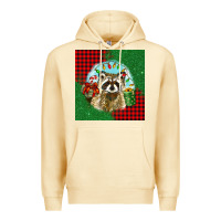 Pina Colada christmas raccoon Premium Hoodie - BarkalooDesign