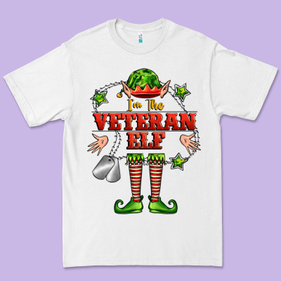 Im The Veteran Elf Premium Tee Designed By Fadigitalartstudio