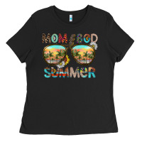 Black Mom Bad Summer Ladies Tee - CowhideDigitalArt
