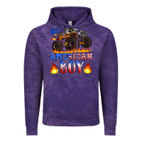 Cloud Purple all american boy monster truck Vintage Hoodie - Artiststas