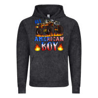 Vintage Black all american boy monster truck Vintage Hoodie - Artiststas