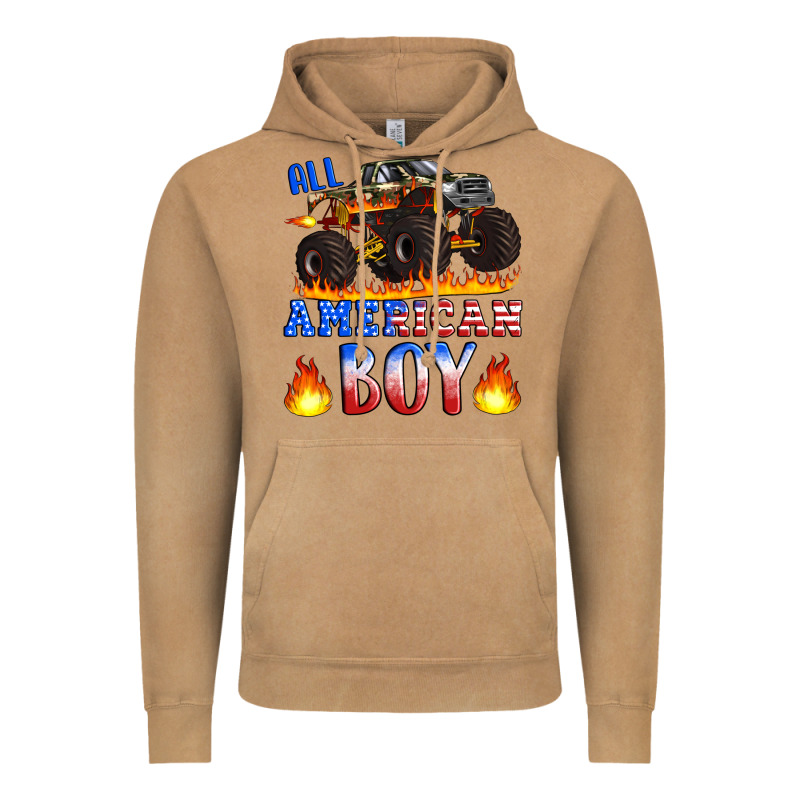 All American Boy Monster Truck Vintage Hoodie by Artiststas | Teevron