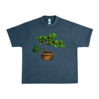 Midnight Navy Guava Tree Bonsai Illustrations Urban Heavy Tee - LillyAllenDesigns