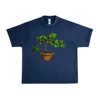 Navy Guava Tree Bonsai Illustrations Urban Heavy Tee - LillyAllenDesigns