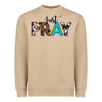 Mushroom Just Pray Heavyweight Sweatshirt - RanaPortraitStore