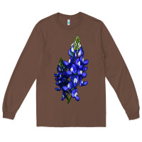 Chestnut Bluebonnet Flower Illustrations Long Sleeve Tee - LillyAllenDesigns