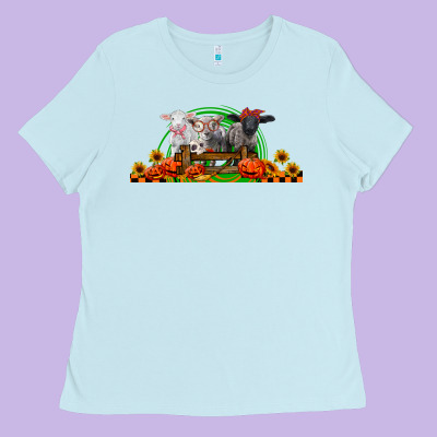 Halloween Baby Sheeps Ladies Tee Designed By Lillyallendesigns