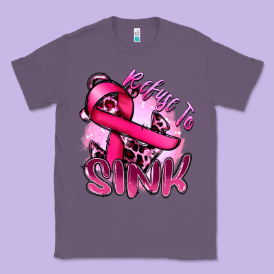 Refuse To Sink Cancer Classic Tee Designed By Fadigitalartstudio