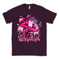 Plum Refuse to sink Cancer Classic Tee - FaDigitalArtStudio