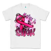 White Refuse to sink Cancer Classic Tee - FaDigitalArtStudio
