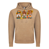 Vintage Coffee fall gnomes pumpkin sunflowers Vintage Hoodie - Artiststas