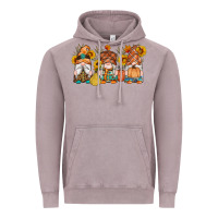 Vintage Zinc fall gnomes pumpkin sunflowers Vintage Hoodie - Artiststas