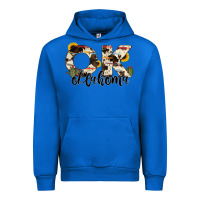 Cobalt oklahoma state cowhide serape cactus Urban Hoodie - RanaPortraitStore