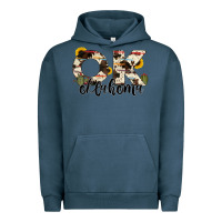 Pigment Midnight Navy oklahoma state cowhide serape cactus Urban Hoodie - RanaPortraitStore