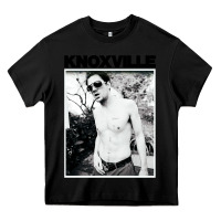 Black johnny knoxville Heavy Core Tee - DesigneFamous