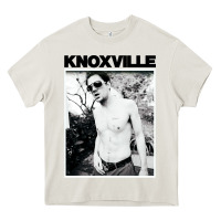 Cream johnny knoxville Heavy Core Tee - DesigneFamous